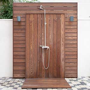 outdoor shower